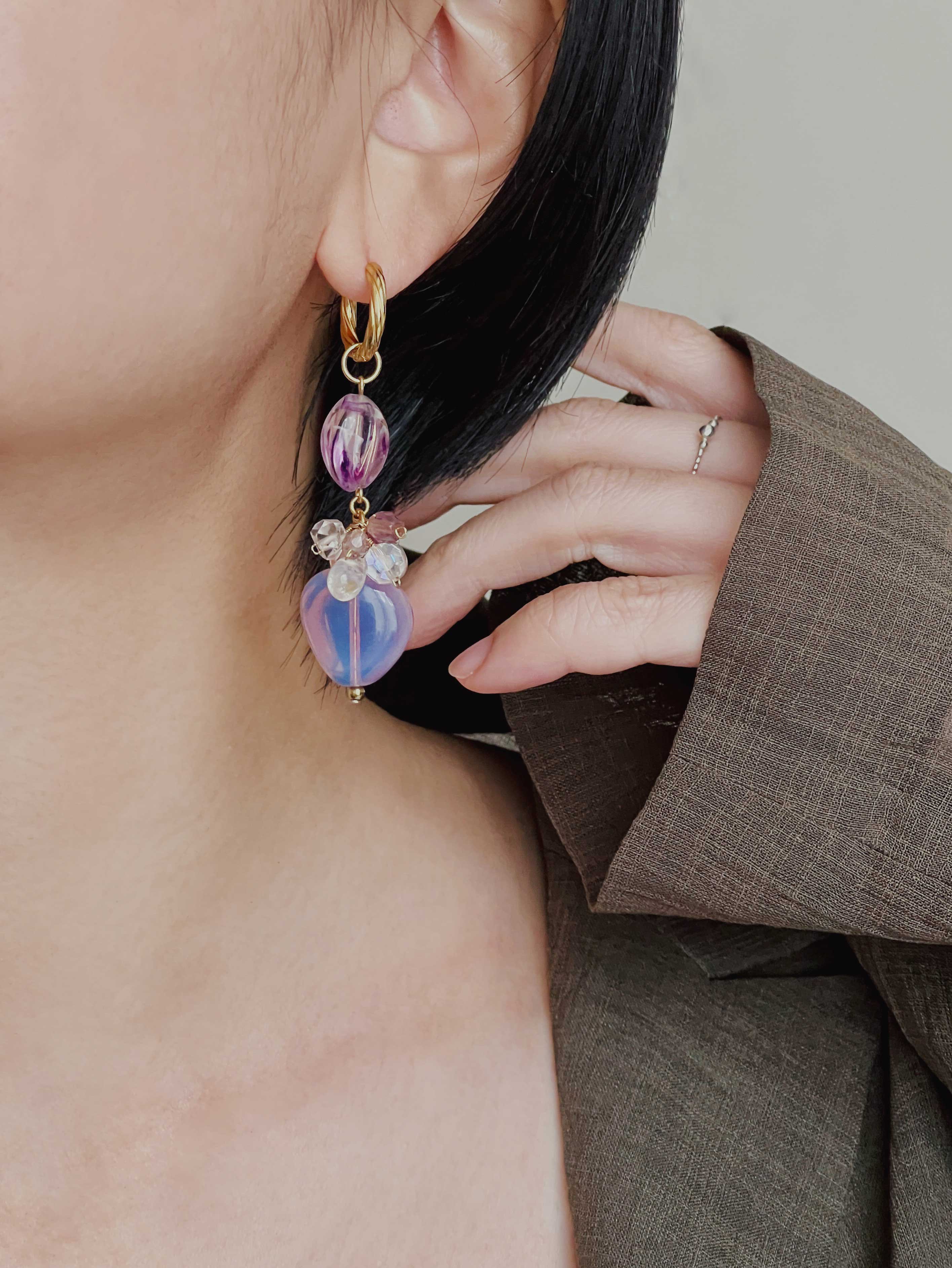 PROMO / Boucles d'oreilles Glycine