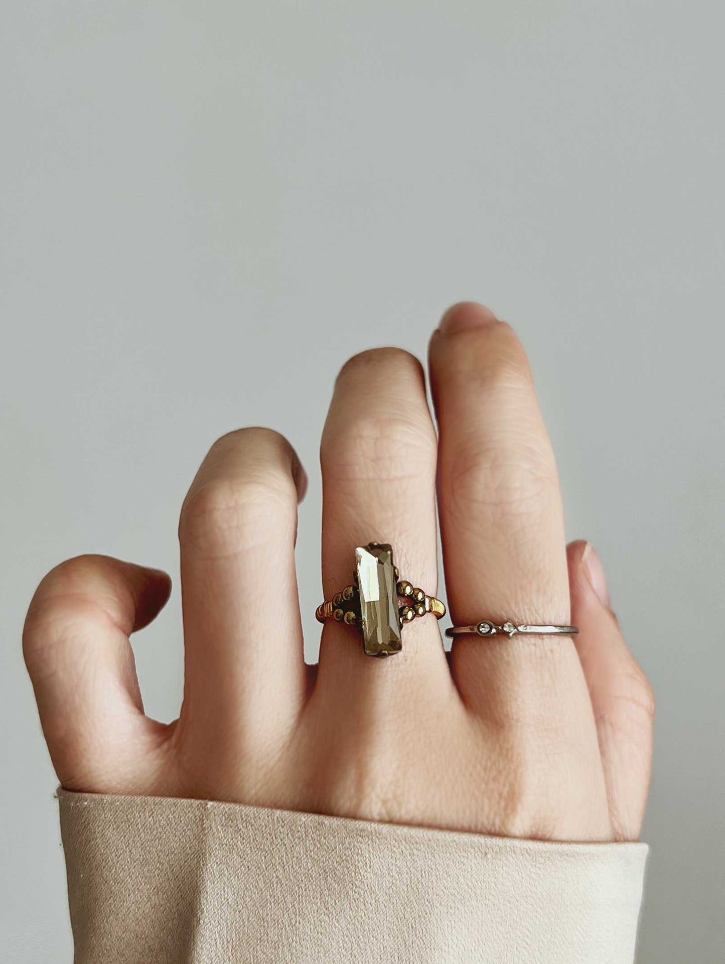 Cabochon ring -asagi blue-