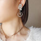 Quarter moon earrings