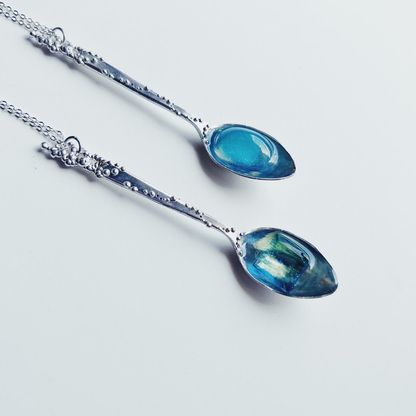 Spoon pendant -silver type-