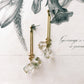 Chandelier earrings -Cerise-