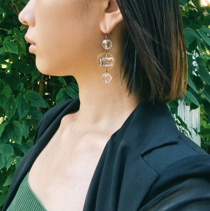 Chandelier earrings -geometry-